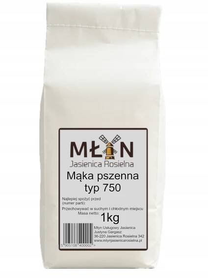 Pšeničná mouka typ 750 Chlebová 1 kg Mlýn Jasienica