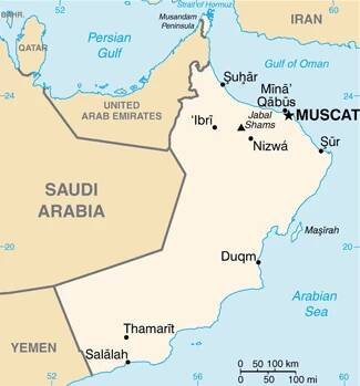 Oman - Mappa