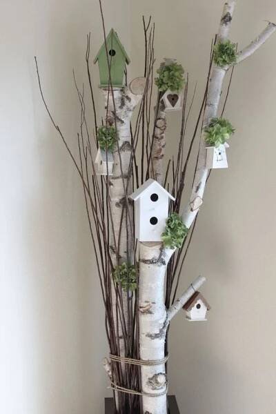 Pin by La Casetta di Nonna Rina on Creare..... | Birch tree decor, Branch decor, Spring decor