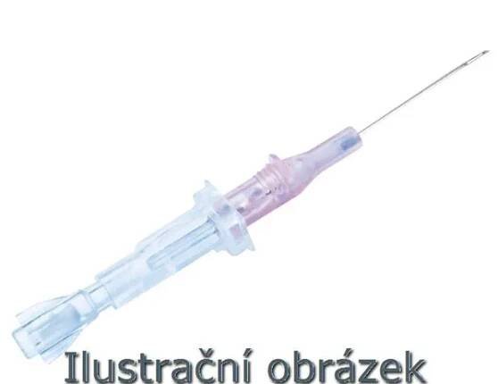 Kanyla i.v. bez křídel, (přímá), G16, šedá, bezpečnostní, Polysafety