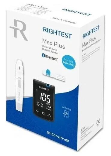 Rightest Max Plus s bluetooth glukometr + autolanceta a lancety v sadě od 475 Kč - Heureka.cz