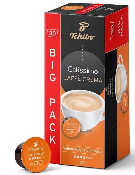 Tchibo Cafissimo Caffé Crema Rich Aroma 30 ks | Nápoje | Káva & Čaje | Káva | Kapsle | Cafissimo | FajnKoš.cz
