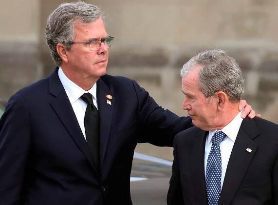 What Jeb Bush Told George W. After He Broke Down During Dad's Eulogy: 'You Recovered and Scored'