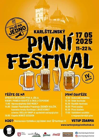 Karlštejnský pivní festival 2025 - Vstup zdarma