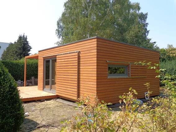 Modulový dřevěný dům D6x6 - Landshut - Realizace dřevostaveb | NATURLIVING®