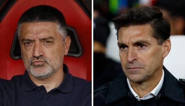 Garcia Pimienta (left) and Diego Alonso.