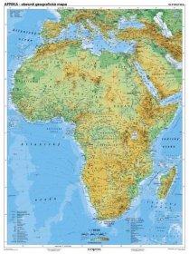 Afrika  obecně geografická / politická, 120x160 cm