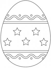 Omalovánka barvení krásných velikonočních vajíček 4