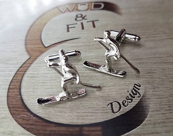 Ski Cufflinks · Dad Gift · Sport Gifts · Ski Lover Gift · Ski Cuff links · Ski gift · Winter Sports · Groom · Gift fo Dad