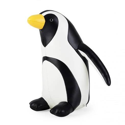 African Penguin Faux-Leather Bookend