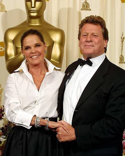 US actors Ryan O'Neal (R) and Ali MacGraw, the stars of the 1970 film 