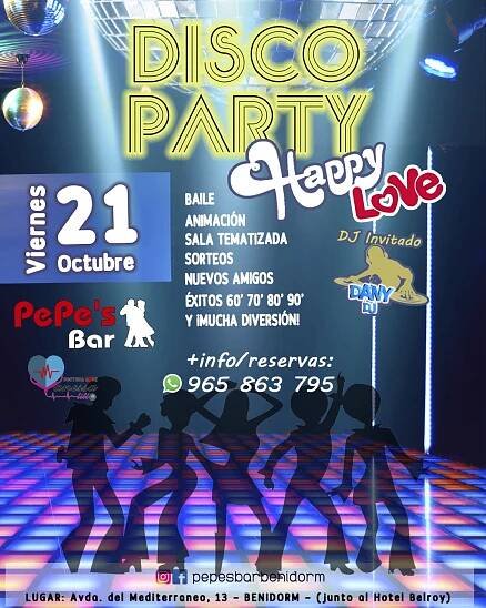 Fiesta Disco Party Happy Love