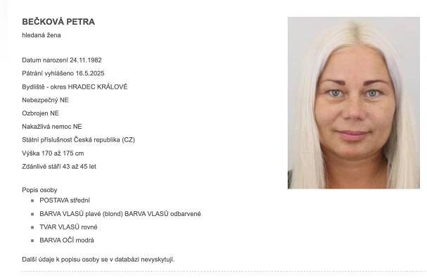 Pár dnů i roky. Po těchto ženách z Hradecka pátrá policie