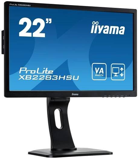 Monitor Iiyama XB2283HSU-B1DP 21.5inch, VA, Full HD, D-Sub/DVI-D/DP/USB