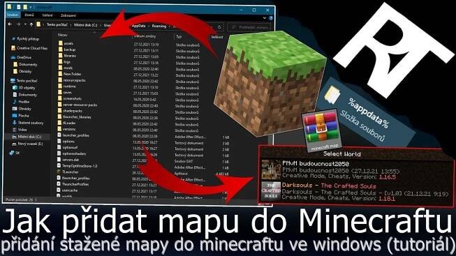 Jak stáhnout mapu do Minecraftu - Jak nainstalovat mapy do MC - stažení mapy do minecraft (tutoriál)