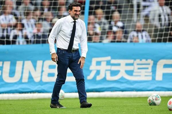 Newcastle chairman Yasir Al-Rumayyan during the Premier League match between Newcastle United and Leicester City at St. James Park on May 22, 2023