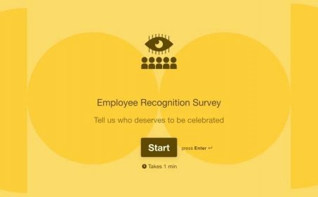 Employee Recognition Survey Template Hero