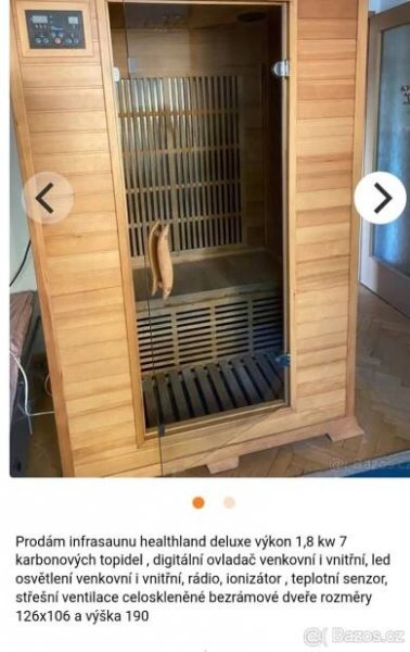 Infrasauna pro 2 osoby - Příbram