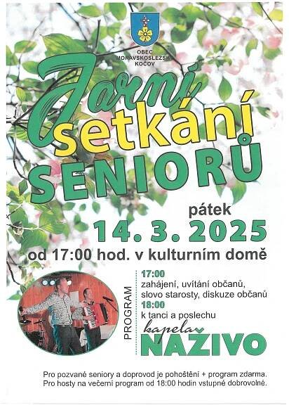 Jarní setkání seniorů 14.3.2025