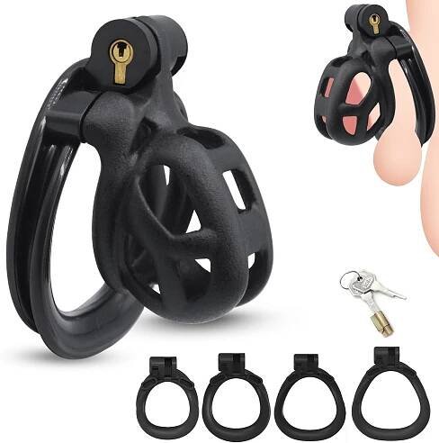 KLEC NA PENIS PÁS CUDNOSTI s klíčovým zámkem, BDSM klec cudnosti XS EAN (GTIN) 5907541370201