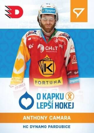 hokejová kartička 2021-22 SportZoo Live Tipsport Extraliga O Kapku Lepší Hokej KN-03 Anthony Camara HC Dynamo Pardubice /41