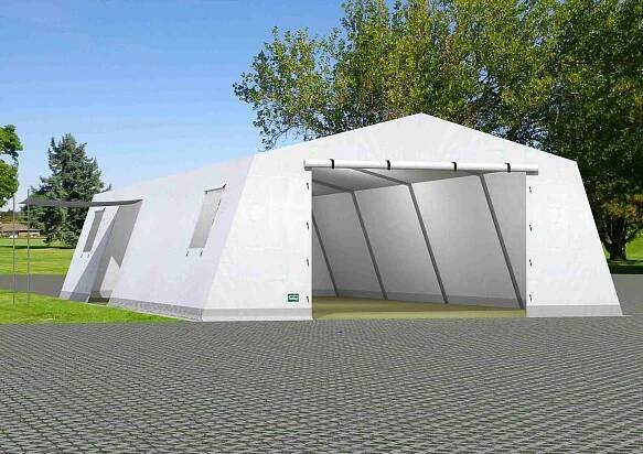 Humanitární stany Stromeyer, zakázkové řešení na míru