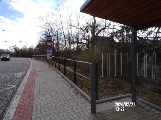 Fotografie - Zastávka autobusu - Říčany, Podhradí - 21.02.2024