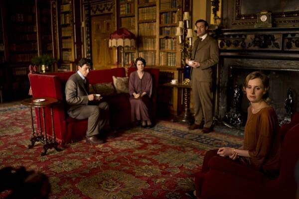 Panství Downton - Epizoda 8 - Z filmu - Julian Ovenden, Michelle Dockery, Brendan Patricks, Laura Carmichael