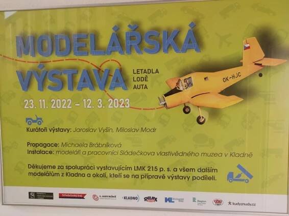 Modelářská výstava ve Sládečkově muzeu v Kladně – Letecko-modelářský klub Kamenné Žehrovice