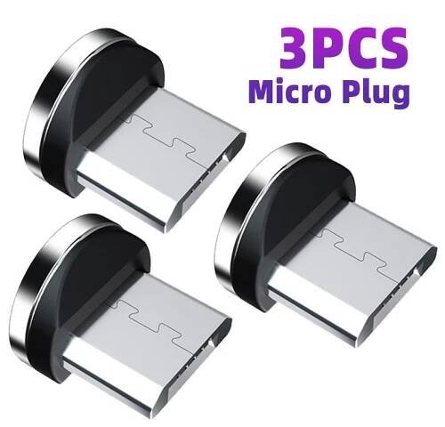 FONKEN Magnetická zástrčka kabelu pro iPhone Samsung Kabel mobilního telefonu Magnetický adaptér Kabel Konektor Magnetický nabíjecí kabel Prachová zástrčka