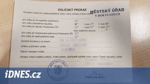 Marné čekání na voličský průkaz. Poštovní krádež ženě překazila volby - iDNES.cz