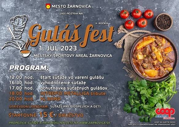 GULÁŠ FEST ŽARNOVICA, 1.7.2023 - Región Gron
