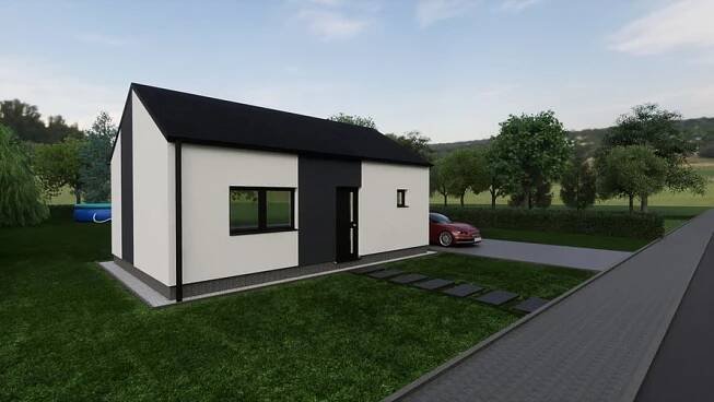 Výstavba dřevostavby Bungalov Easy 38 za 2 449 000 Kč Olomouc, Slavonín Smart dřevostavby | Domy na klíč • Firmy.cz
