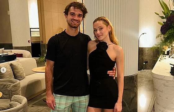 Tomáš Macháč a Emma Drobná (únor 2025)