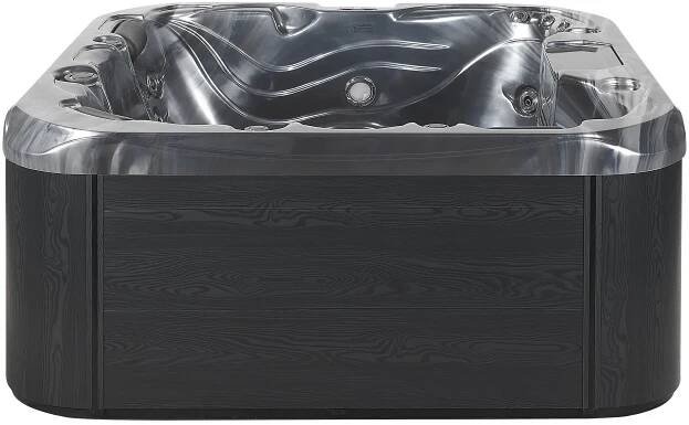 Zahradní vířivá vana s LED 200 x 200 cm šedá LASTARRIA_818653