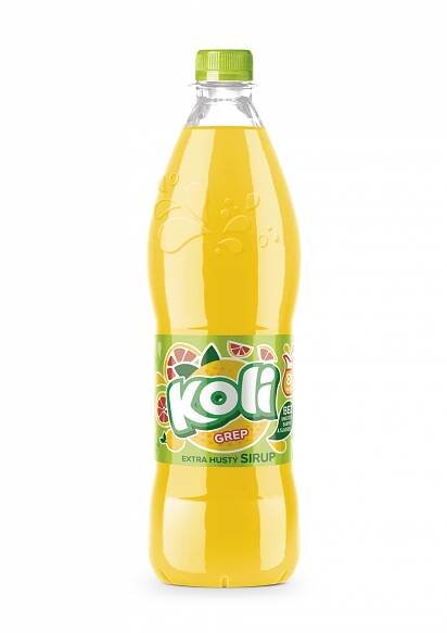 Koli sirup EXTRA hustý 0,7lt grep - limonáda s typickou grepovou příchutí, která vás vždy osvěží. Sodovkárna Kolín