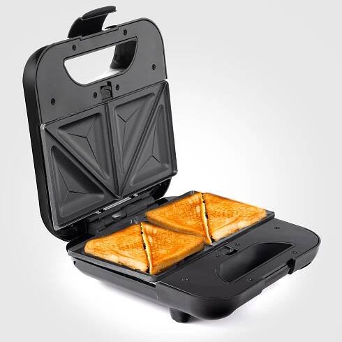 SENDVIČOVAČ TOUSTOVAČ SANDWICH GRILL VAFLOVAČ 3V1 VELKÝ VÝKONNÝ 1200 Bezpečnost protiskluzové podložky ochrana proti přehřátí