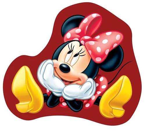 Dětský polštářek Minnie s mašli tvarovaný
