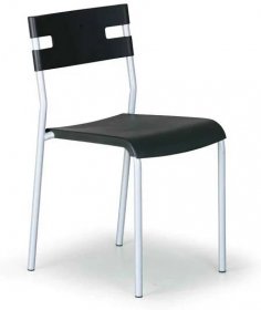 Plastová židle LINDY černá - All4.cz
