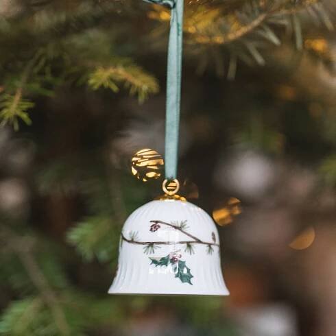 Porcelánový zvoneček Hammershøi Christmas 6,5cm