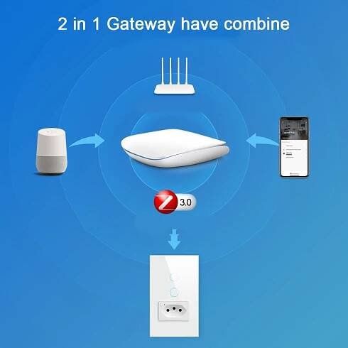 Tuya Zigbee BT Gateway Hub Intelligente Haushaltsautomation für Zigbee-Geräte Smartphone APP Remote Control Gateway Kompatibel