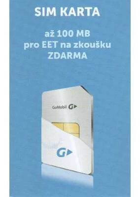 Datová SIM karta GoMobile pro EET