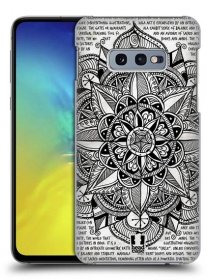 POUZDRO A OBAL NA MOBIL | Pouzdro na mobil Samsung Galaxy S10e - HEAD CASE - vzor Indie Mandala slunce barevná ČERNÁ A BÍLÁ MAPA | Pouzdra, obaly, kryty a tvrzená skla na mobilní telefony