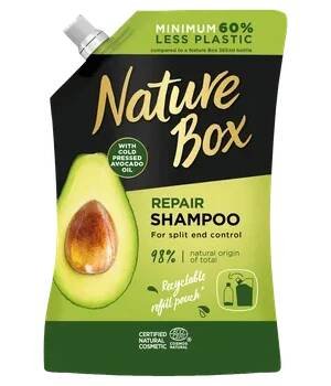 Nature Box Repair Shampoo With Cold Pressed Avocado Oil Refill regenerační šampon avokádo náhradní náplň 500 ml