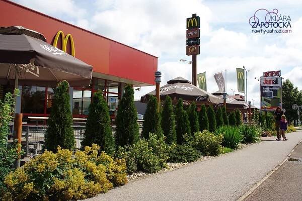 McDonald´s restaurace v Hradci Králové - návrh zeleně