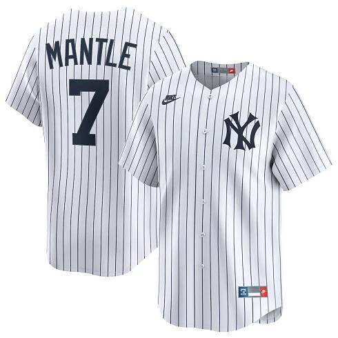 Mickey Mantle New York Yankees Nike Throwback Cooperstown Collection Limited Jersey - White