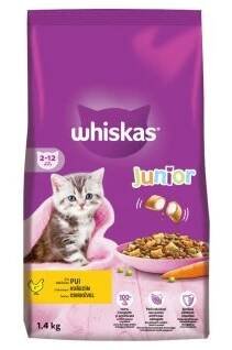 Whiskas Dry Junior s kuřecím masem 1,4kg