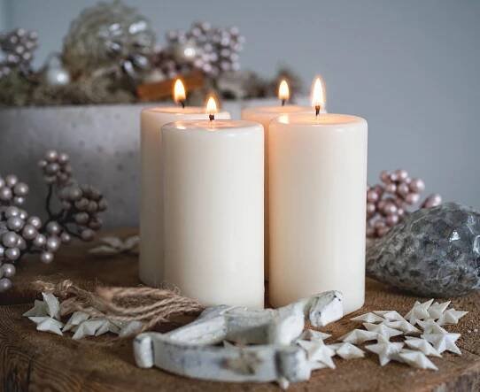 Sójové svíčky na adventní věnec