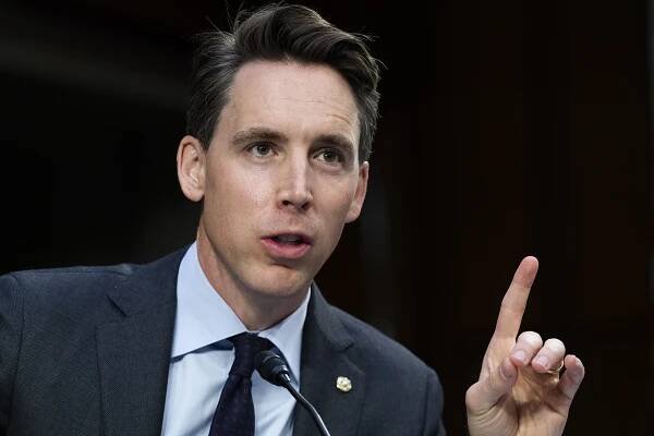 Sen. Josh Hawley (R-MO) speaks during a hearing to examine Texas's abortion law on Capitol Hill on September 29, 2021 in Washington, DC. (Tom Williams-Pool/Getty Images)