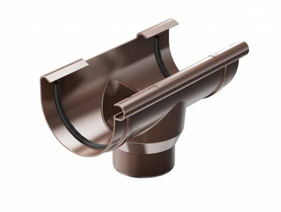 Prodomos Line Plastový okapový žlabový kotlík 125/90 mm antracit